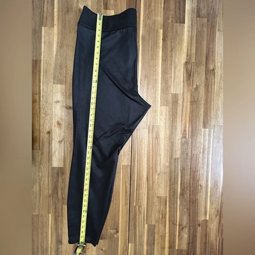 Lane Bryant Black Faux Leather Leggings Plus Size High Rise Liquid Stretch 22/24